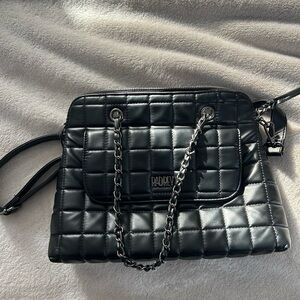 Rad Rev Black Quilted crossbody Bag